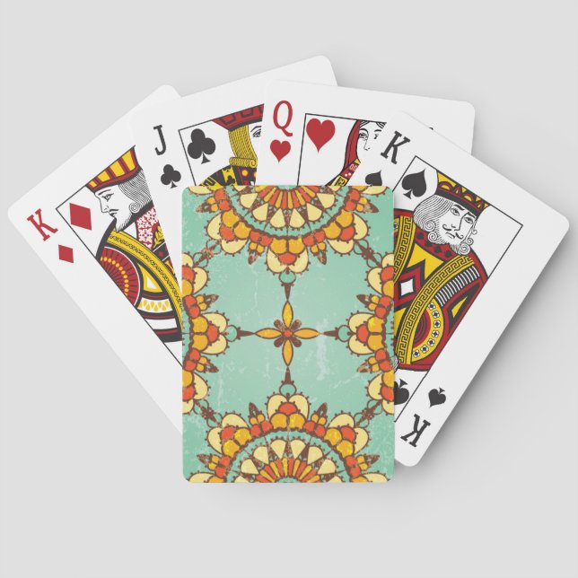 Baralho Teste padrão decorativo (Verso)