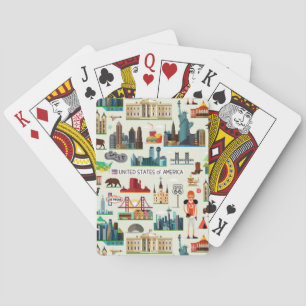 Baralho Teste padrão dos símbolos dos Estados Unidos