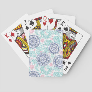 Baralho Teste padrão étnico de Paisley