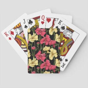 Baralho Teste padrão floral elegante 2