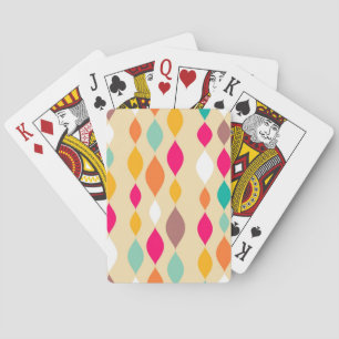 Baralho Teste padrão retro do abstrato do estilo