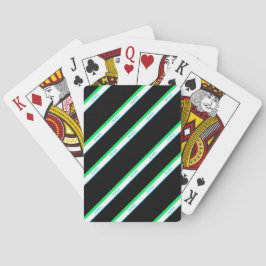 Baralho Texto em japonês com faixa verde azul mínima