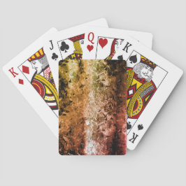 Baralho Textura fibrosa estranha e manchas queimadas ou su