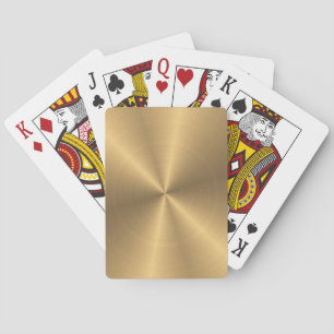 Baralho Textura radial metálica Dourado personalizada