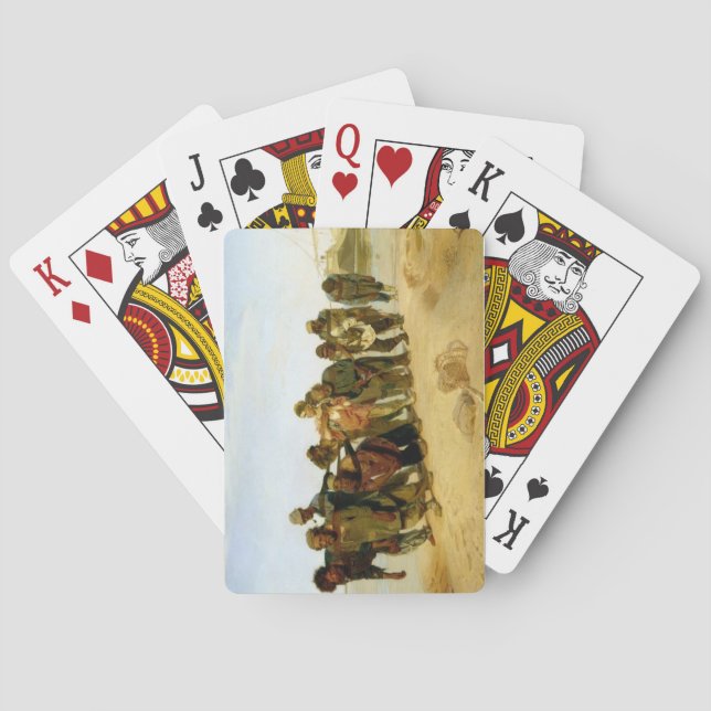 Baralho The Boatmen no Volga, 1870-73 (Verso)