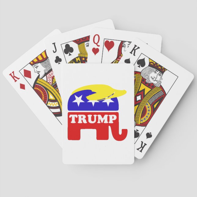 Baralho The Donald Trump Toupee Republican Elephant (Verso)