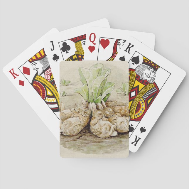 Baralho The Flopsy Bunnies Asleep (por Beatrix Potter) (Verso)