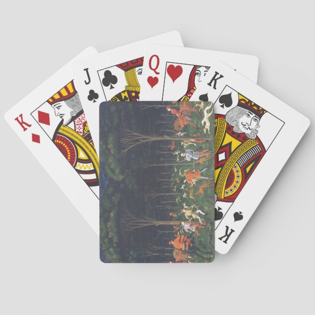 Baralho The Hunt in the Forest (por Paolo Uccello) (Verso)