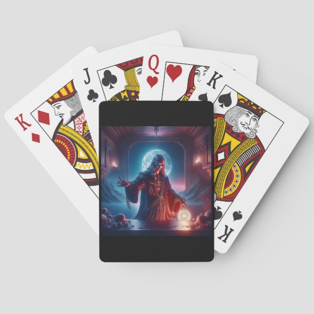 Baralho The Seer In His Chambers Consulting The Oracle (Verso)