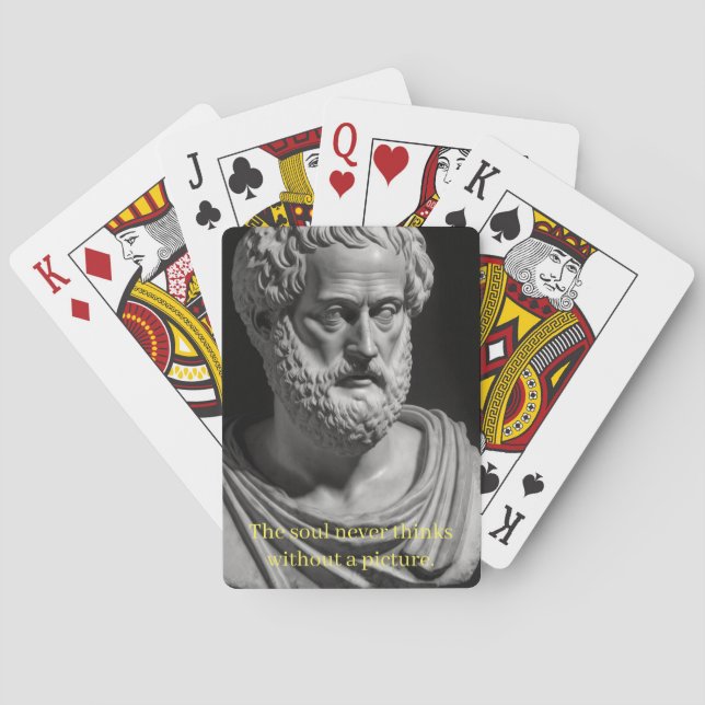 Baralho The Soul never thinks without a picture (Verso)