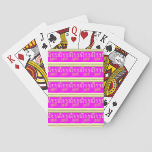 Baralho Theresa design chocante rosa e ouro