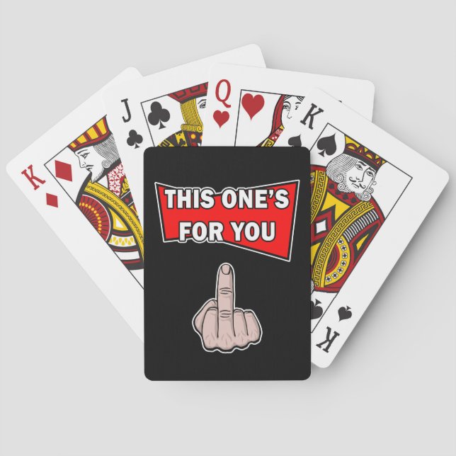 Baralho This One's For You Funny Playing Cards (Verso)