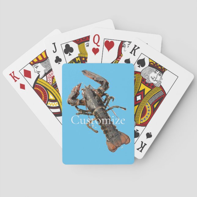 Baralho Thunder_Cove, lagosta fresca de madeira (Verso)