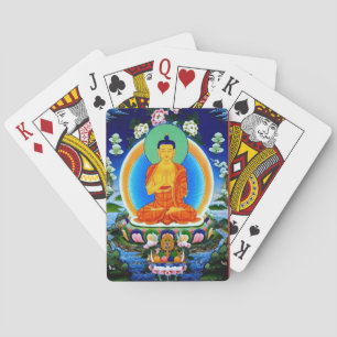 Baralho Tibetano Thangka Prabhutaratna Buda