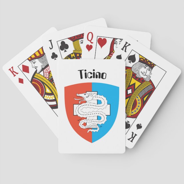 Baralho Ticino Svizzera / Tessin Schweiz Spielkarten (Verso)