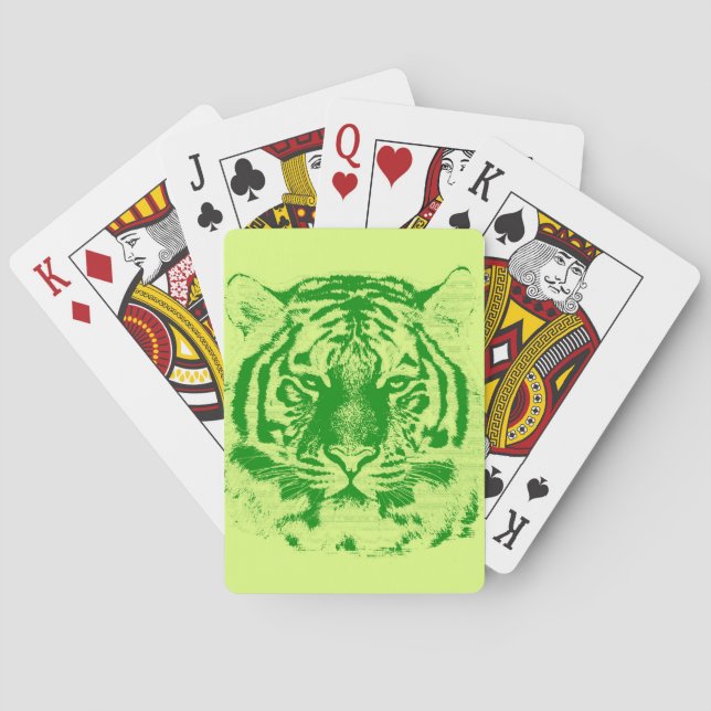 Baralho Tiger Face Close-Up (Verso)