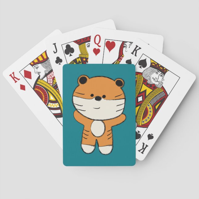 Baralho Tigre Adorável (Verso)