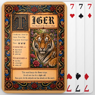 Baralho Tigre, Arte do Bestiário Medieval