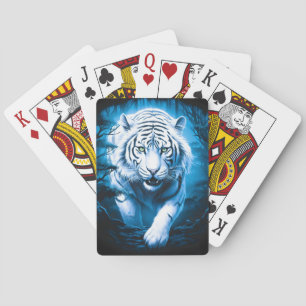 Baralho Tigre Branco Selvagem Florestal