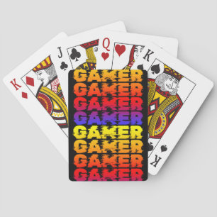 Baralho Tipografia Colorida Gamer Jogos