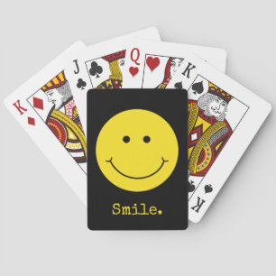 Baralho Tipografia Preta Grin-Grin, De Rosto Amarelo De So