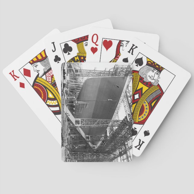 Baralho Titanic em construção Cartões de jogar (Verso)