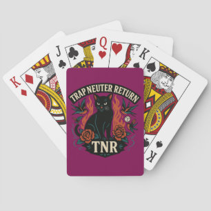 Baralho TNR Rockabilly Cat Trap Neuter Retorna Vintage Que