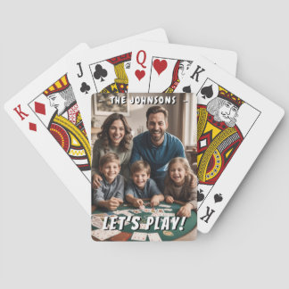 Baralho Tocar vamos! Foto personalizada da família persona