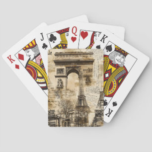 Baralho Torre Eiffel Paris França Romântico Vintage
