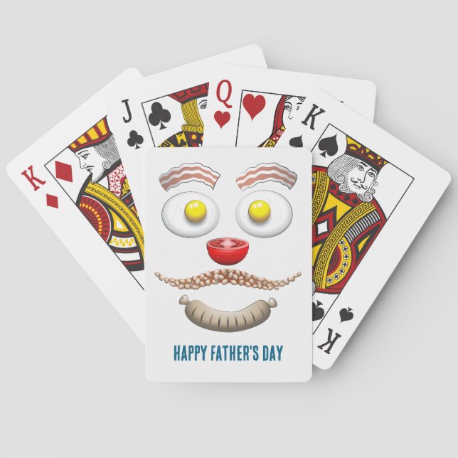 Baralho Toucinho e Ovos num Feliz Dia dos Pais (Verso)