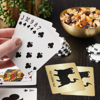 Baralho Touro Design Qualquer Cor de Fundo Personalizado