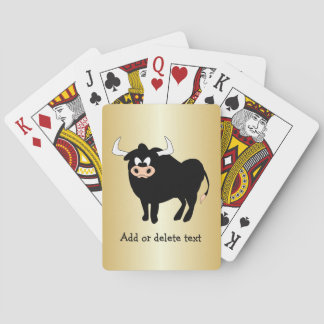Baralho Touro Design Qualquer Cor de Fundo Personalizado