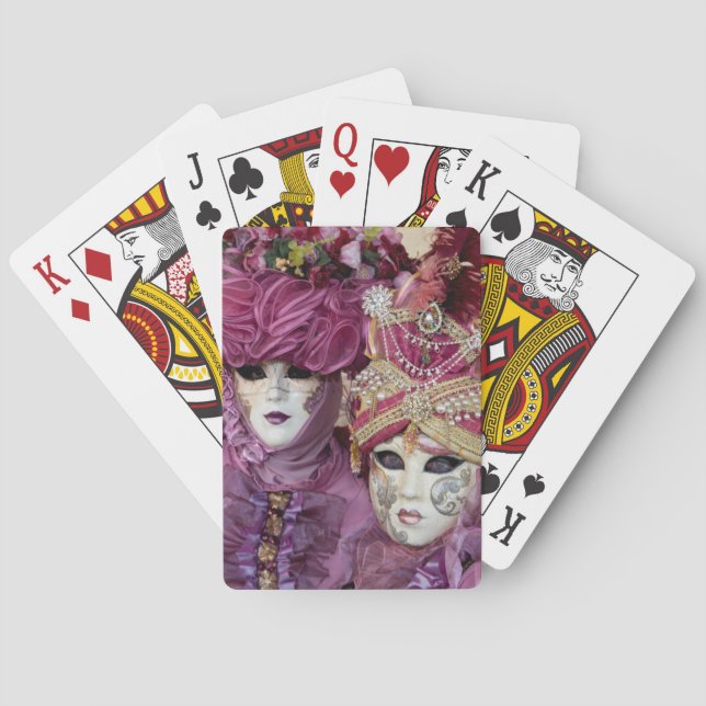 Baralho Traje de Carnaval roxo, Veneza (Verso)