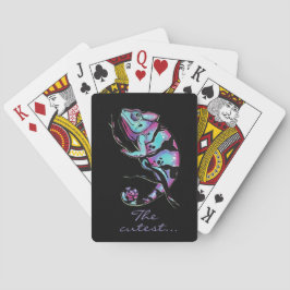 Baralho Travesseiro decorativo com um design de camaleão b