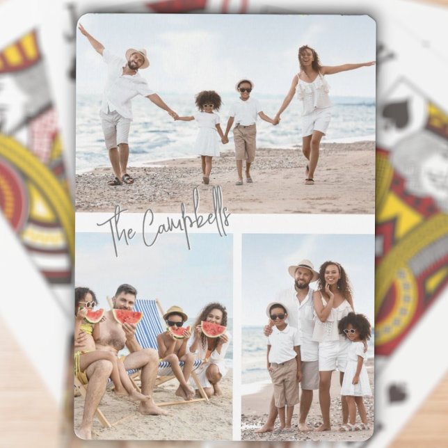 Baralho Três Cartões de Reprodução de Nomes Personalizados (Criador carregado)