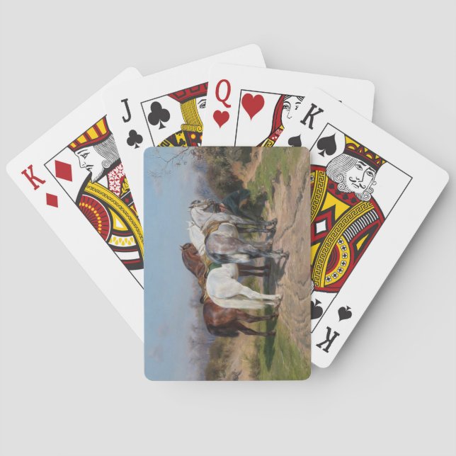 Baralho Três Cavalos Estalhões (por Rosa Bonheur) (Verso)