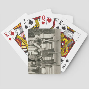 Baralho Três mulheres em bicicletas, 1900s adiantados