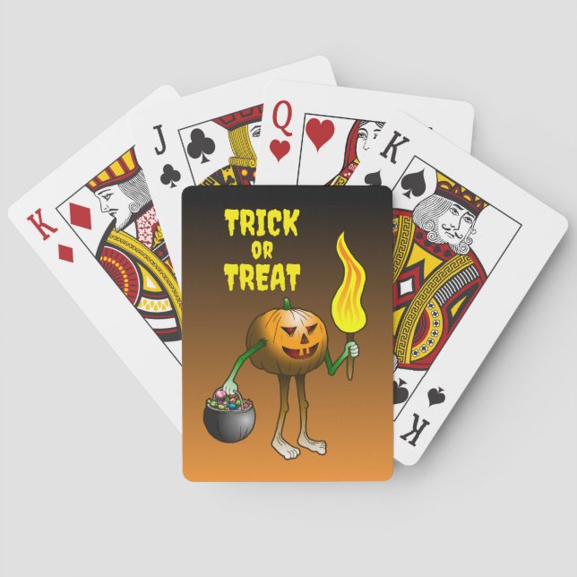 Baralho Trick or Treat Abóbora (Verso)