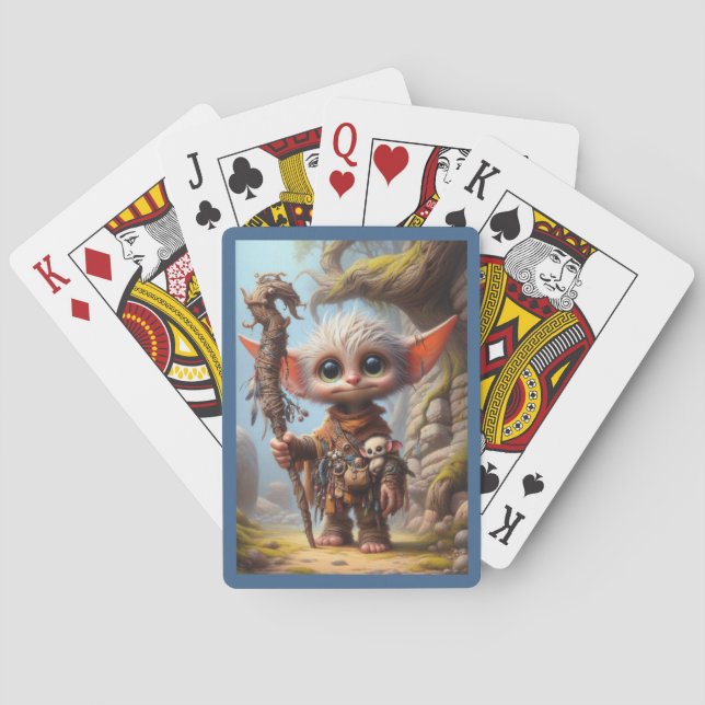 Baralho Troll Elfo Cartas estilo 1 (Verso)