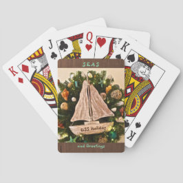 Baralho Tropical Costeira SEA e Saudações Natal de Praia