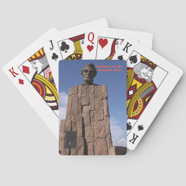 Baralho Trump não é um Cartões de Jogada Honesto Abe (Verso)