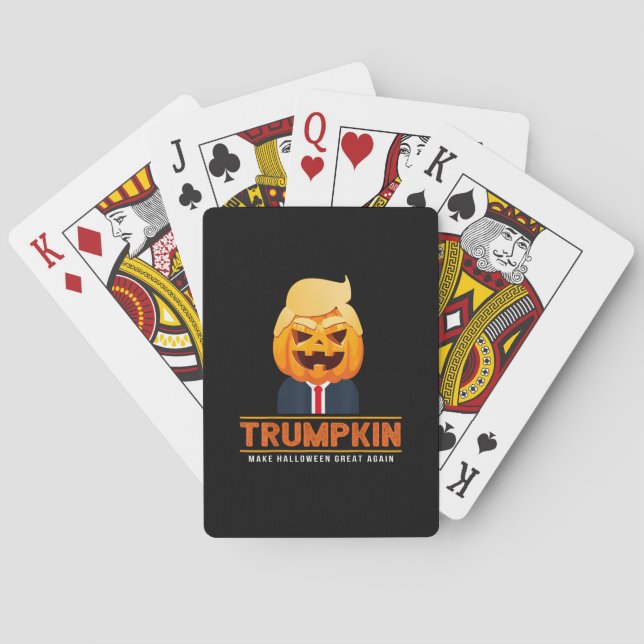 Baralho Trumpkin Faz Excelente De Halloween Novamente Hall (Verso)
