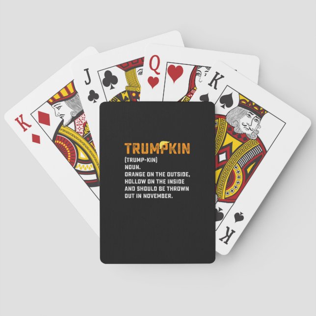Baralho Trumpkin Funny Anti Pumpkin (Verso)