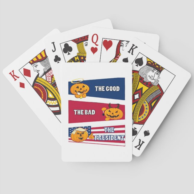 Baralho Trumpkin Presidente Halloween (Verso)