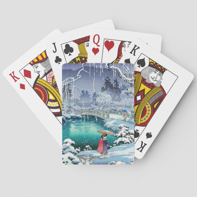 Baralho Tsuchiya Koitsu - Neve Primavera em Maruyama (Verso)