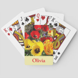 Baralho Tulipas Amarelas e Vermelhas