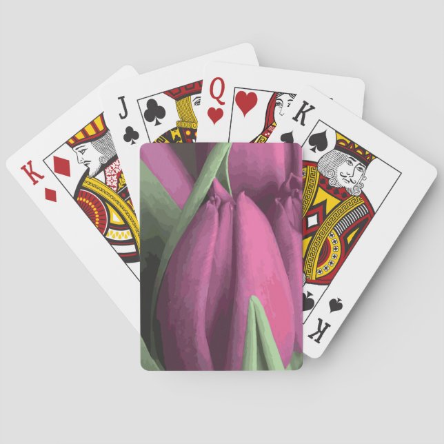 Baralho Tulipas Roxas (Verso)