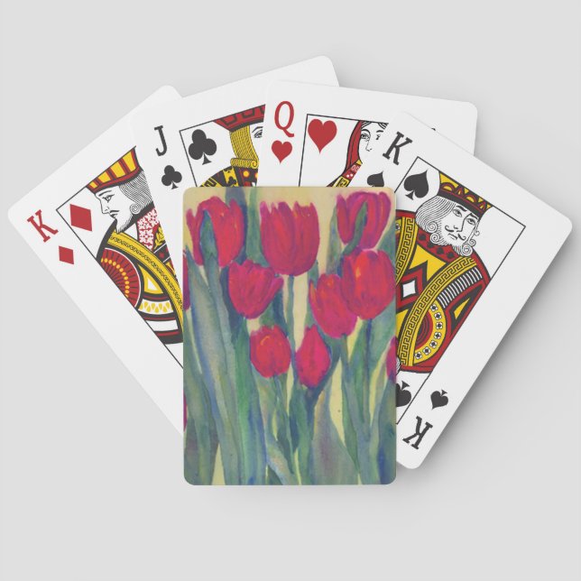 Baralho Tulipas Vermelhas (Verso)
