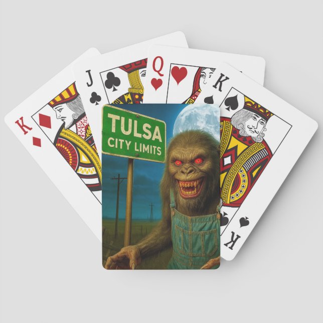 BARALHO TULSA, CARTAS DE JOGAR DE OKLAHOMA.   (Verso)