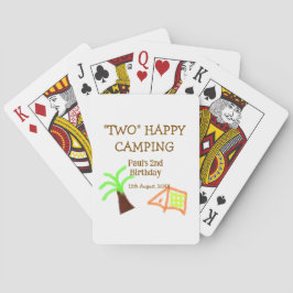 Baralho Two happy camping 2nd birthday tree camp kids